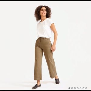 Everlane Wide Leg Crop Pant in Ochre